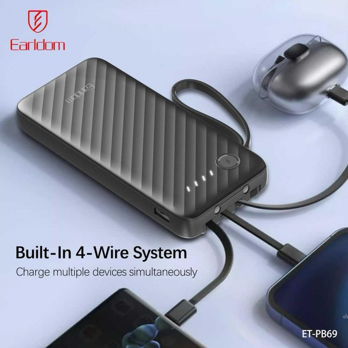 باور بانك Earldom PB69 سعة 10000mAh (4x1)