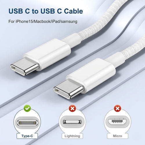 Anker USB-C to USB-C Fast Charging Cable | كابل شحن ونقل بيانات سريع أصلي