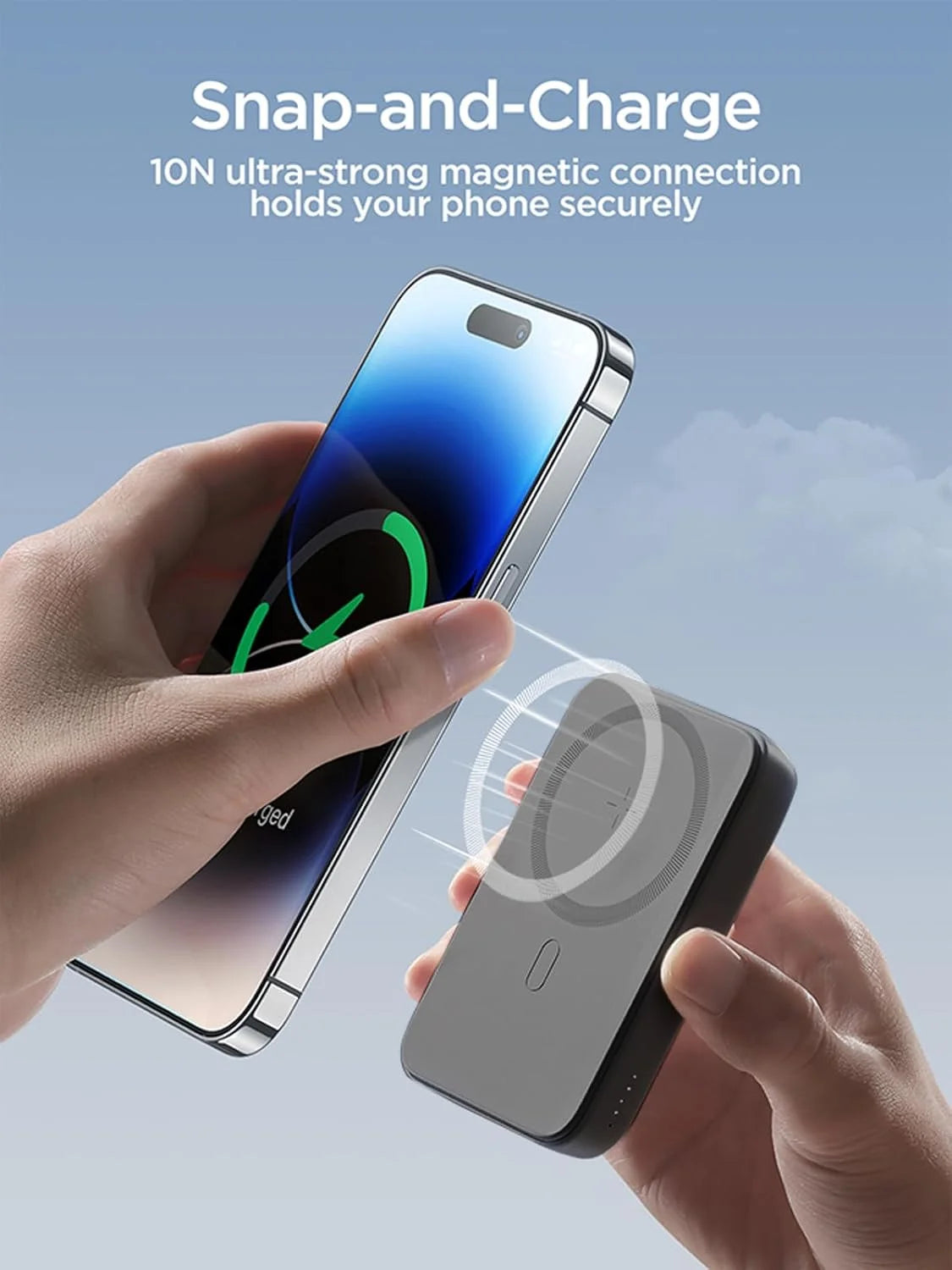 باور بنك JOYROOM JR-W020 سعة 10000mAh لاسلكي مغناطيسي 20W