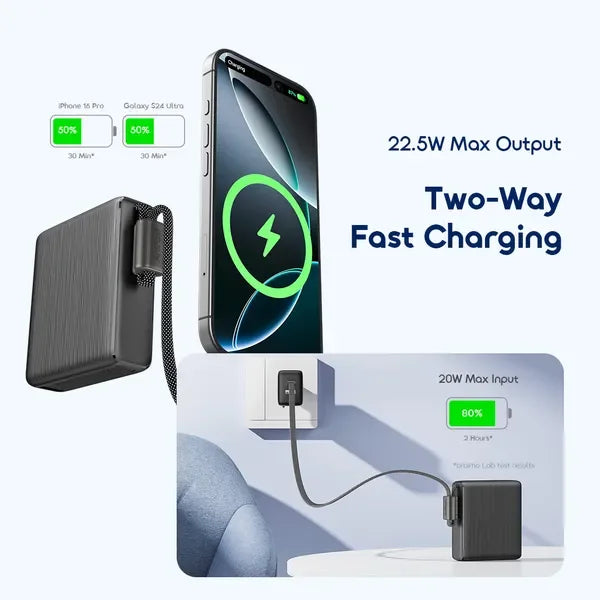 باور بانك Oraimo PowerNova L11 بسعة 10000mAh و(شحن سريع 22.5W)-7491