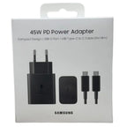 شاحن سامسونج أصلي 45W EP-TA845 مع وصلة Type-C إلى Type-C – Super Fast Charging 2.0
