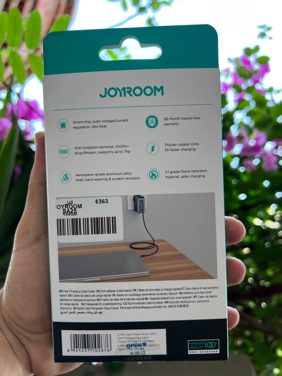 Joyroom Original 100W Fast Charging & Data Cable USB-C to USB-C | كابل شحن ونقل بيانات فائق السرعة