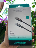 Joyroom Original 100W Fast Charging & Data Cable USB-C to USB-C | كابل شحن ونقل بيانات فائق السرعة