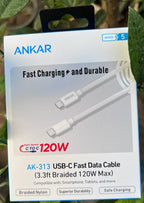 Anker USB-C to USB-C Fast Charging Cable | كابل شحن ونقل بيانات سريع أصلي