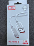Earldom USB-A to USB-C Fast Charging Data Cable | كابل شحن ونقل بيانات سريع أصلي