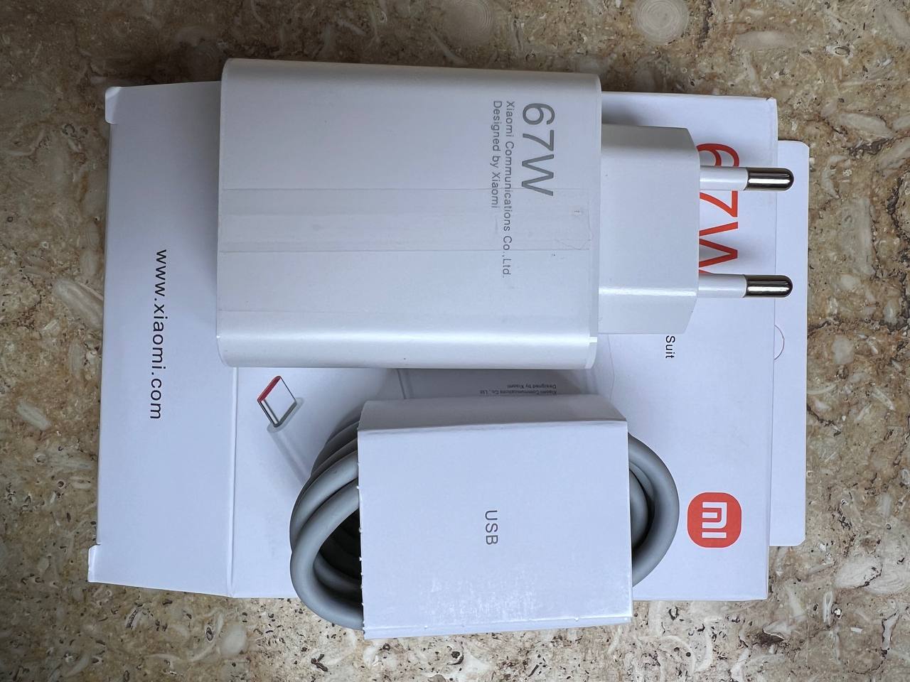 شاحن سريع 67W USB-C مع كابل Type-C – نسخة كوبي عالية الأداء